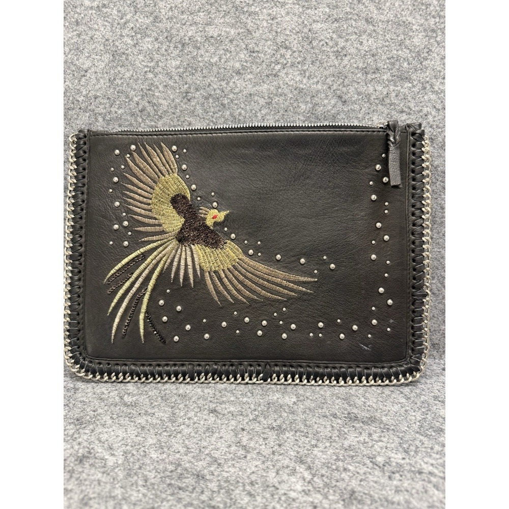 Topshop embroidered‎ Bird vegan leather crossbody bag. No Chain